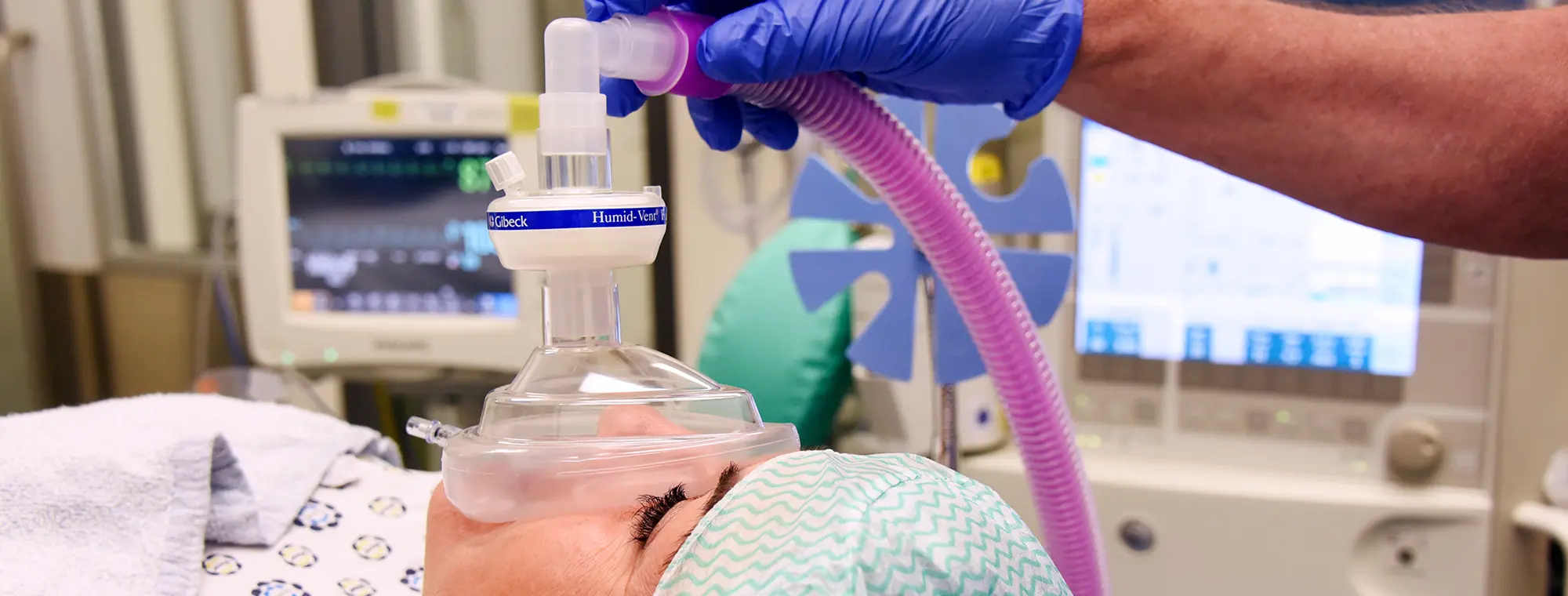 Eine Patientin in der Anästhesie