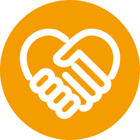 Icon respektvolles Miteinander in den Rems-Murr-Kliniken