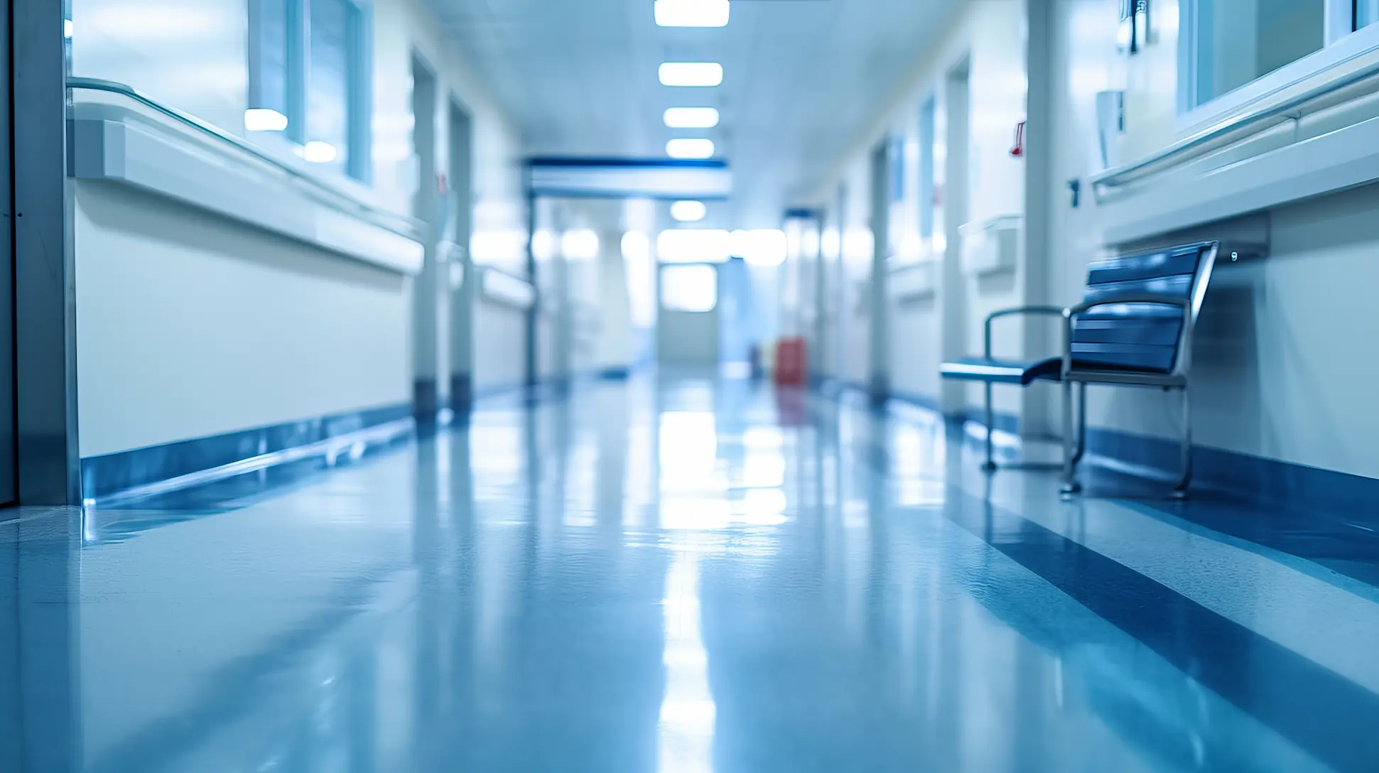 Gang einer Notaufnahme in einer Klinik