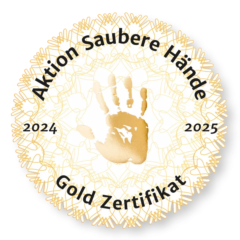 Aktion Saubere Hände - Gold Zertifikat für die Rems-Murr-Kliniken - Krankenhaushygiene