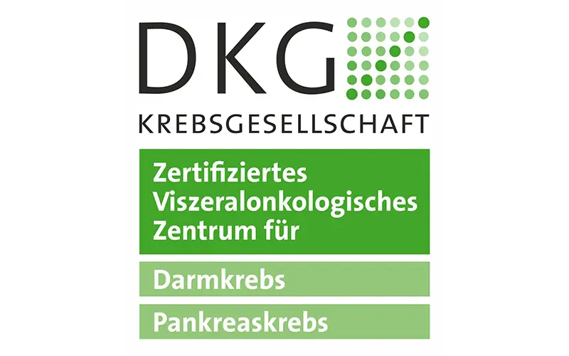 Logo DKG Krebsgesellschaft Viszeralonkologisches Zentrum, Darmkrebszentrum, Pankreaskrebszentrum