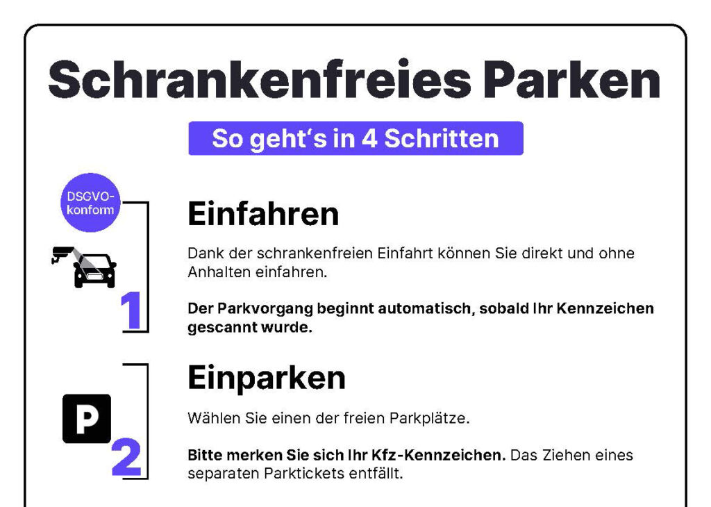Schrankenloses Parken - Rems-Murr-Klinikum Winnenden - Einfahrt und Einparken