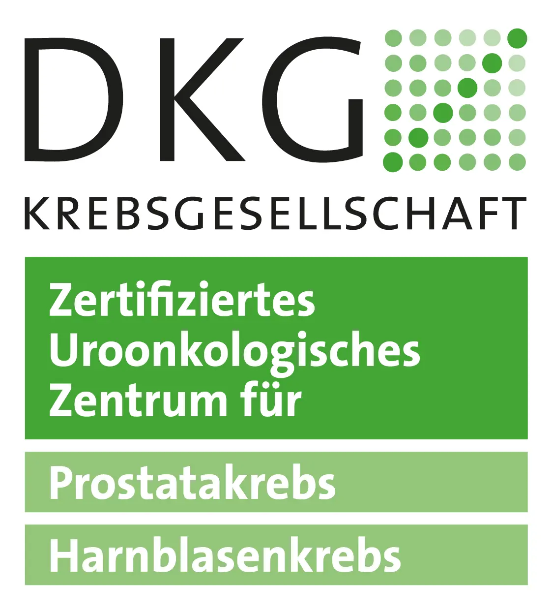 Logo DKG - Zertifiziertes Uroonkologisches Zentrum